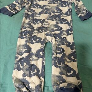 Burt's Bees Navy and Cream Kids One Piece